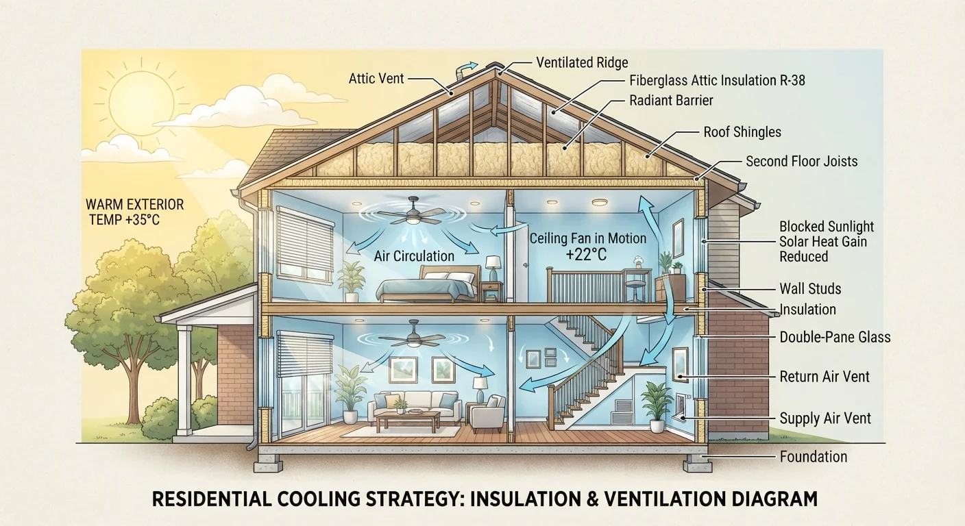Attic Insulation, Ceiling Fans, and Window Coverings: How Your Home Affects AC Performance