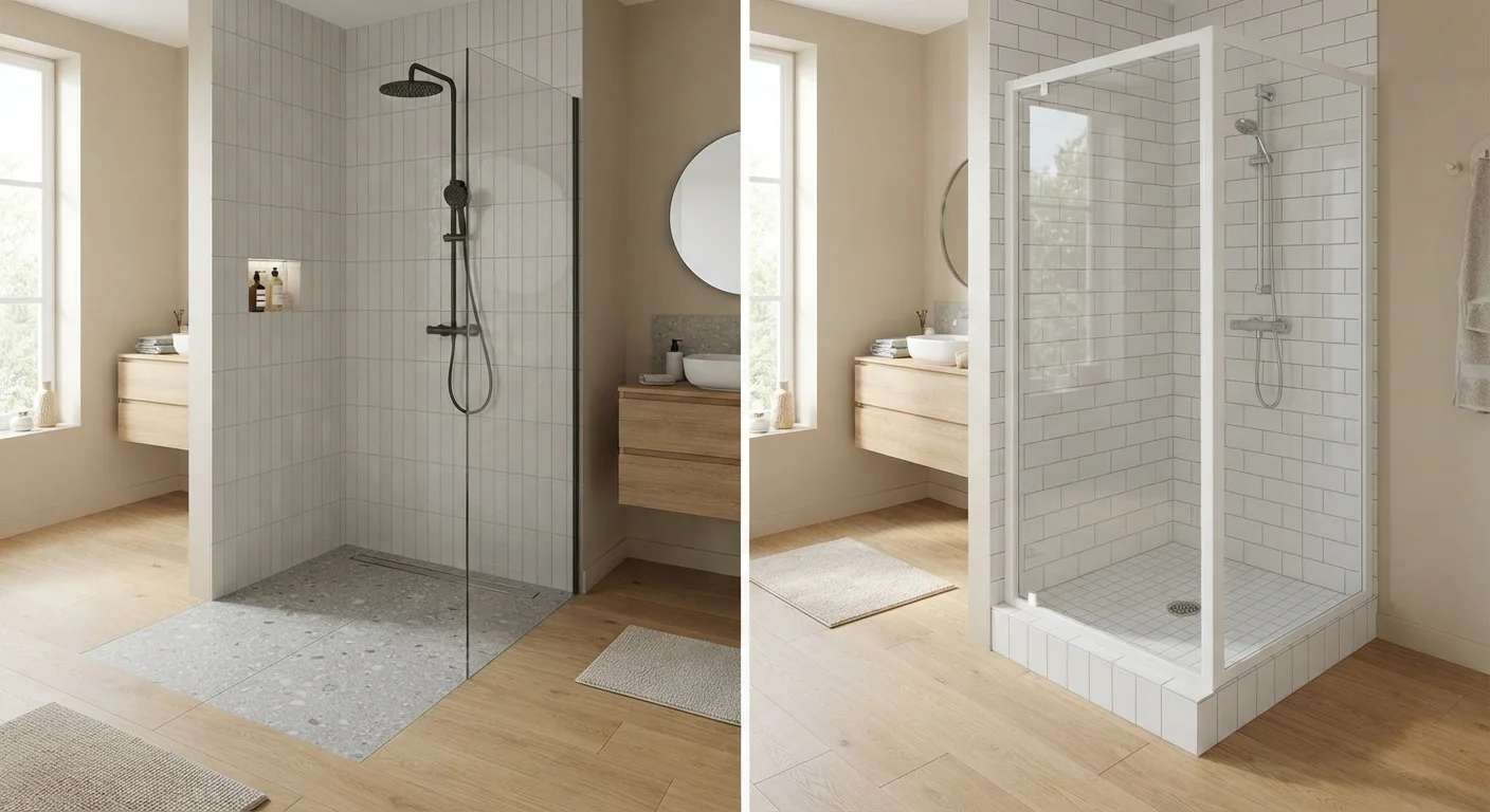 Curbless Showers vs. Traditional Shower Trays: What Changes Beyond the Step