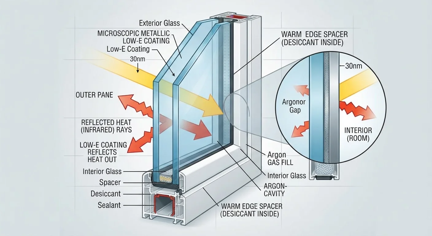 Low-E Glass Coatings: How a Near-Invisible Film Affects Heat and Light
