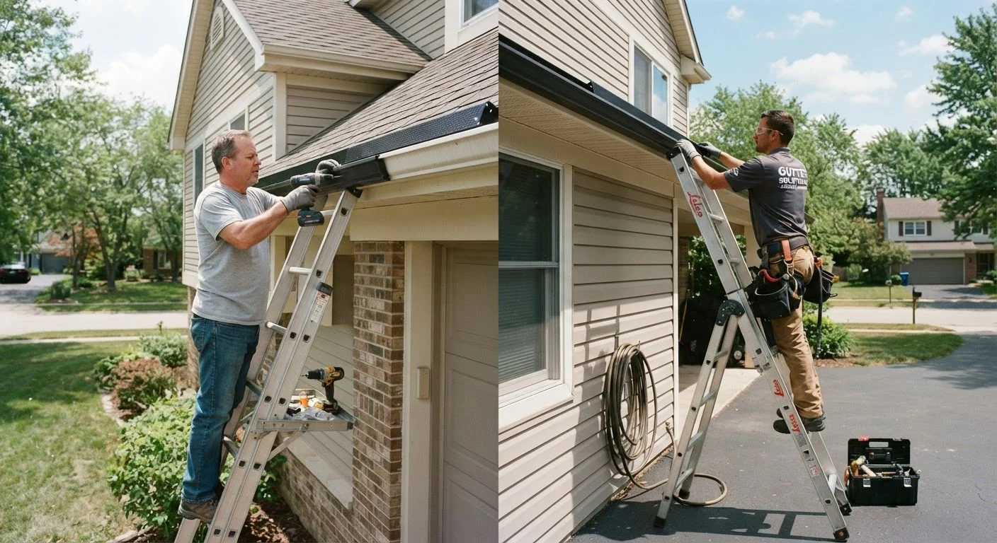 Professional Installation vs. DIY Gutter Guards: What the Cost Difference Actually Means