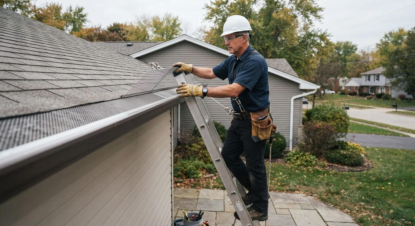 Roof Safety Considerations When Cleaning Gutter Guards