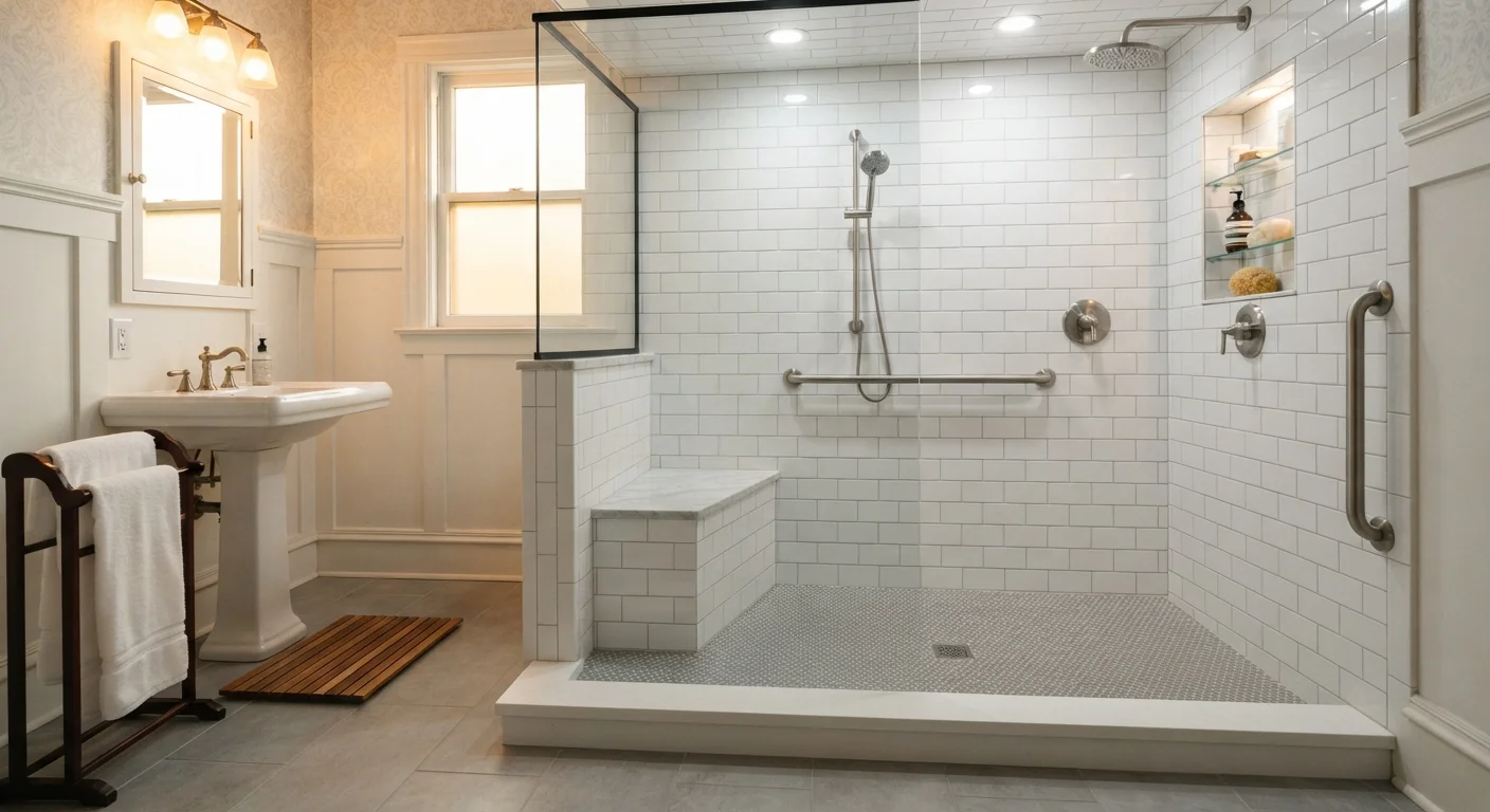 The Advantages and Limitations of a Walk-In Shower in an Older Home