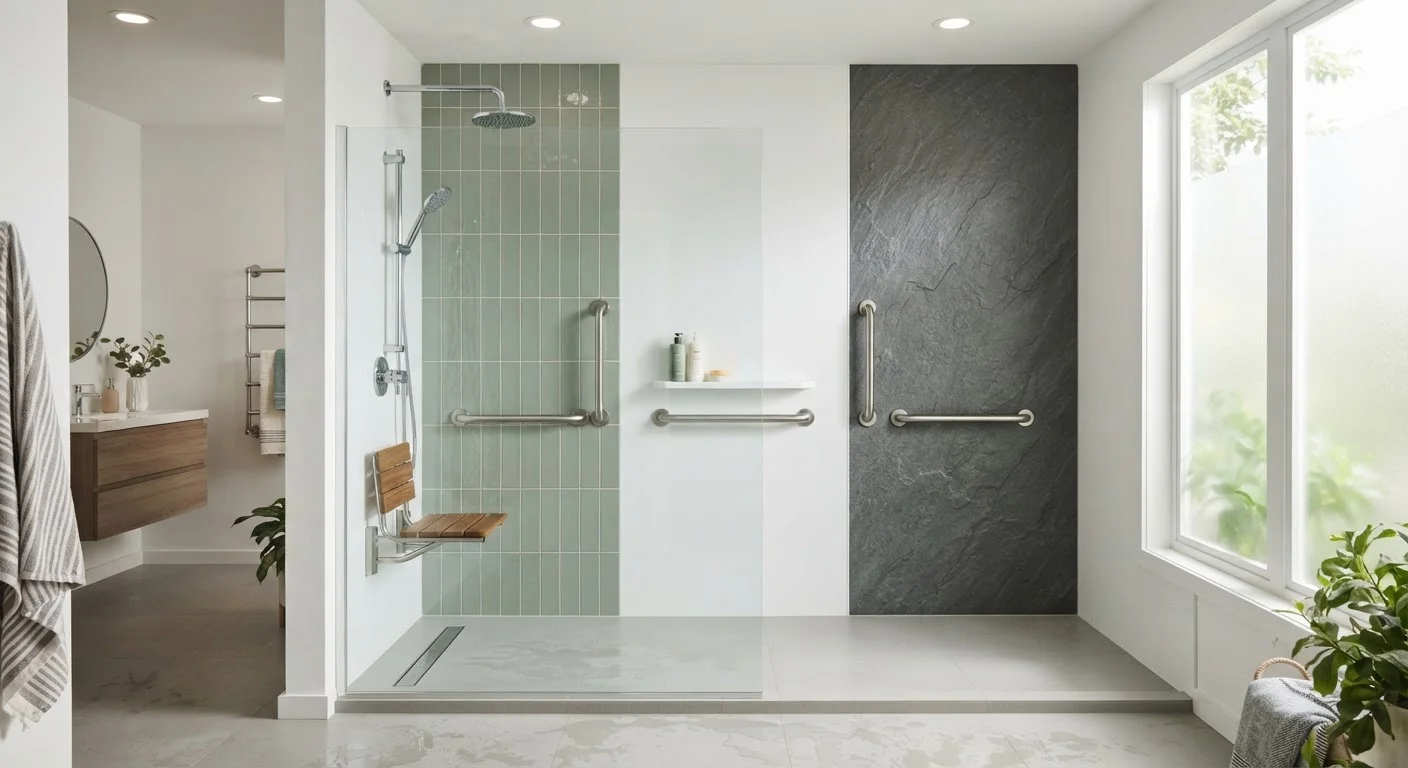 Tile, Acrylic, or Stone Resin: Choosing a Walk-In Shower Surround That Lasts