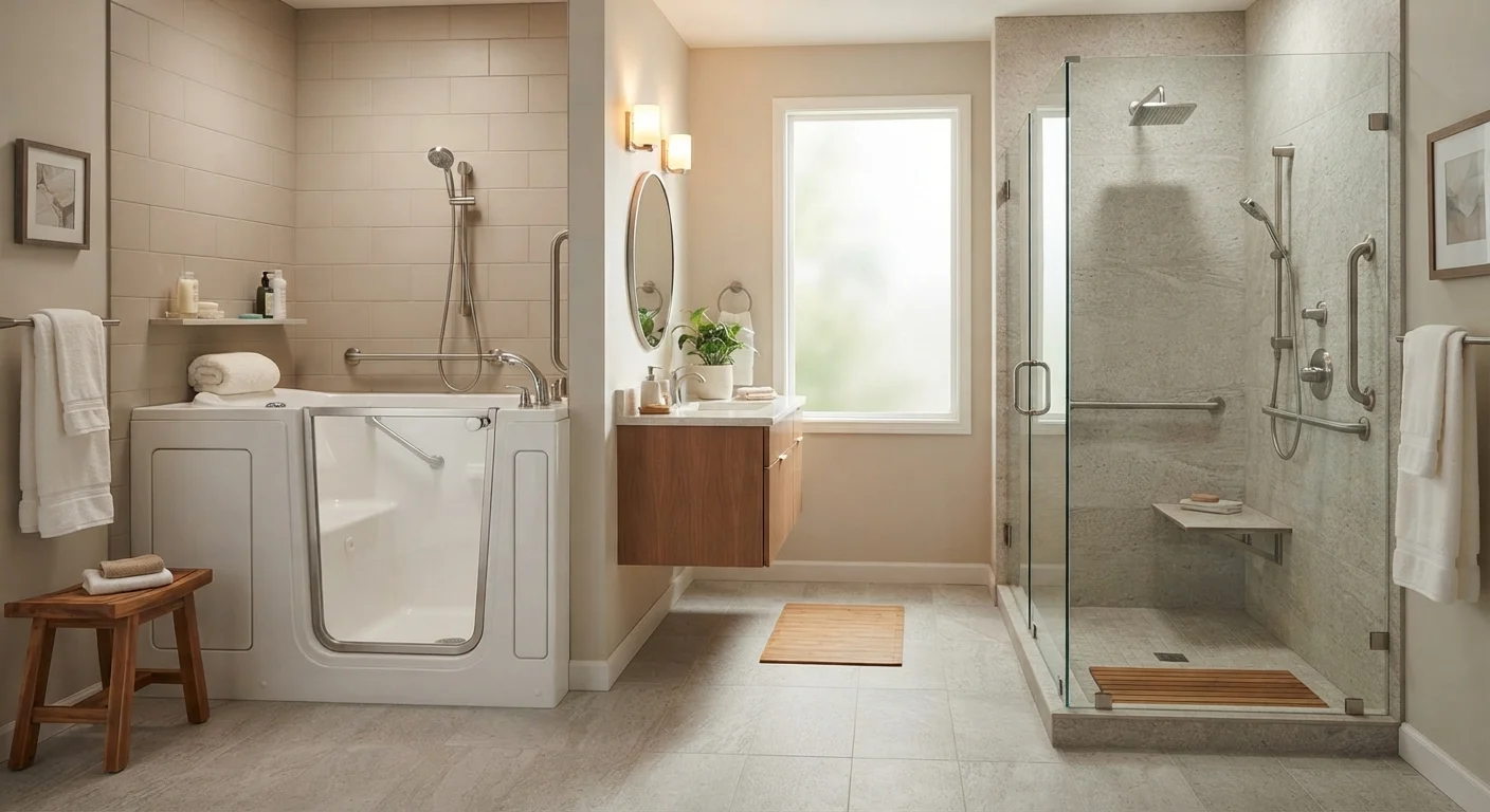 Walk-In Tub vs. Walk-In Shower: Choosing the Right Accessible Bathroom Upgrade