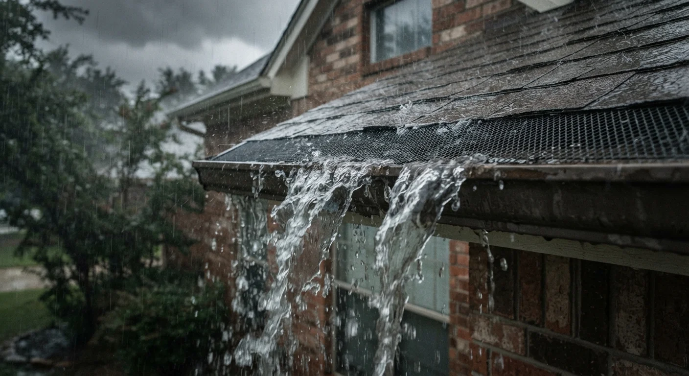 Why Gutter Guards Overflow After Heavy Rain (And What To Do About It)
