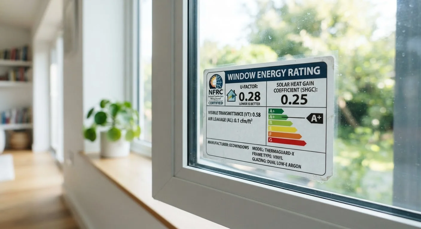 Window Energy Ratings Explained: What U-Factor, SHGC, and VT Actually Mean